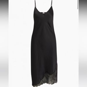 Aritzia Wilfred sonnet midi slip dress - XXS - Black